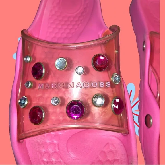 Marc Jacobs Pink Diamond Slides Size 9 - Picture 5 of 7